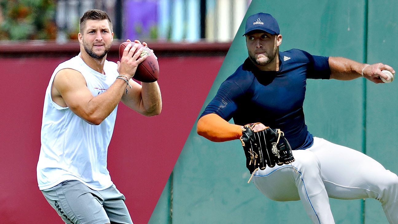 Tim Tebow is Working to Improve His Baseball Skills