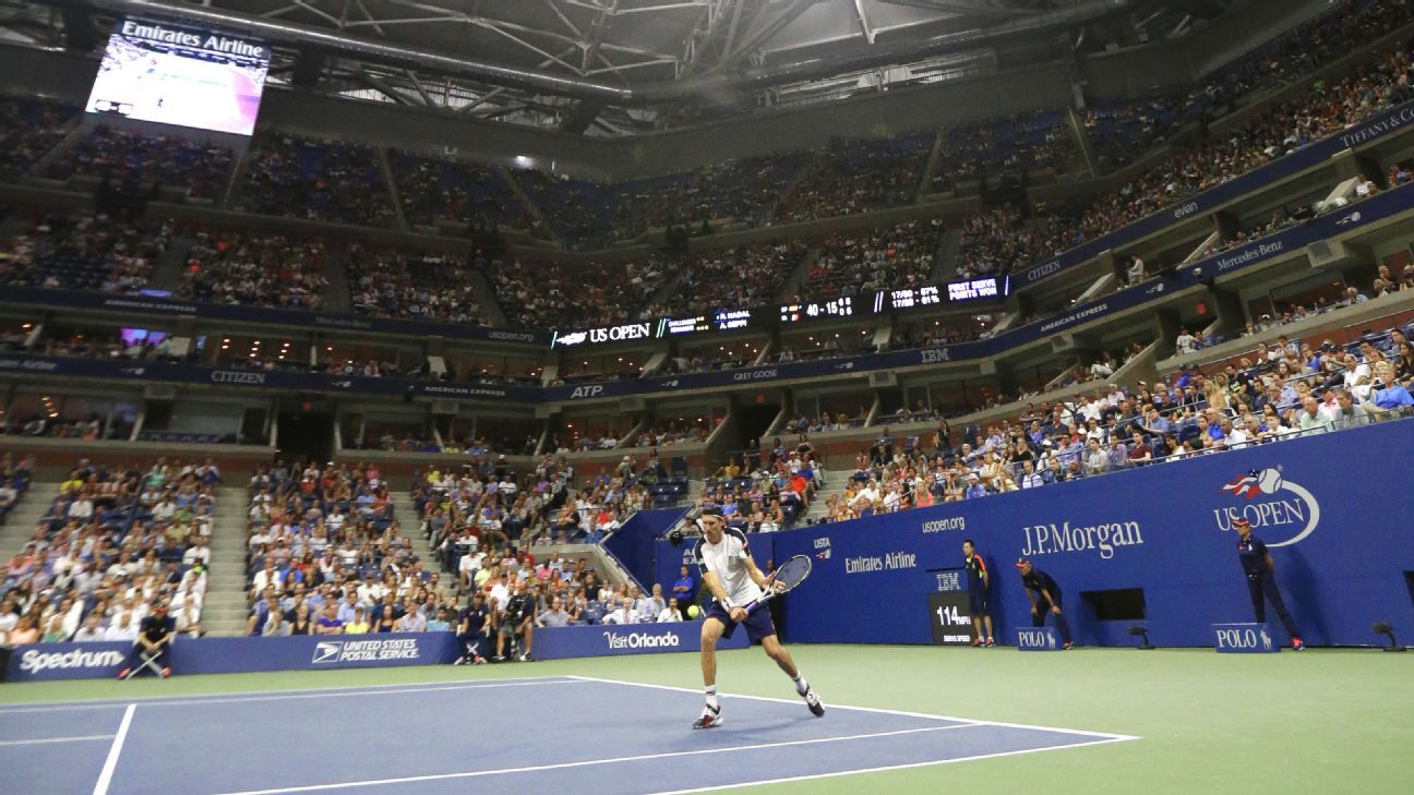 2016 US Open -- Tournament closes roof for first time during match - ESPN 2016 US Open -- Tournament closes roof for first time during match - ESPN