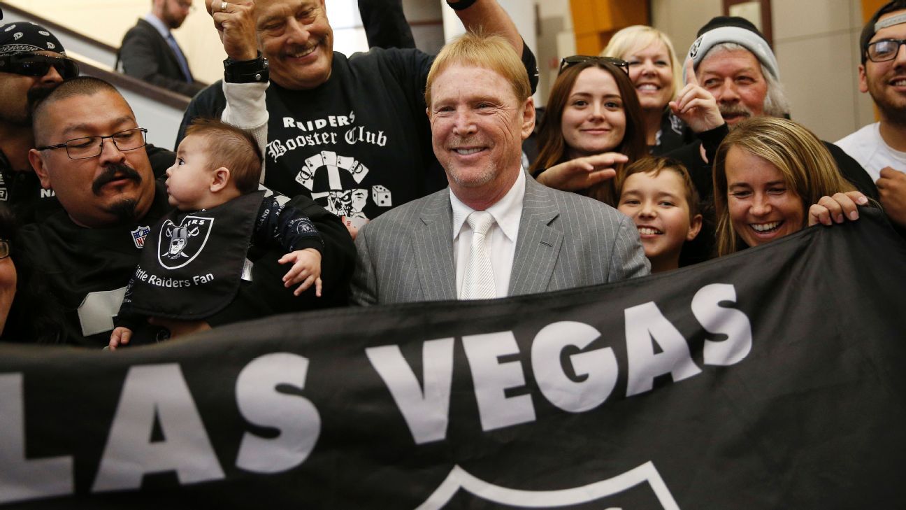 ESPN Stats & Info on X: The NFL has approved the Raiders relocation to Las  Vegas. It's the third time in franchise history that they'll be on the  move.  / X