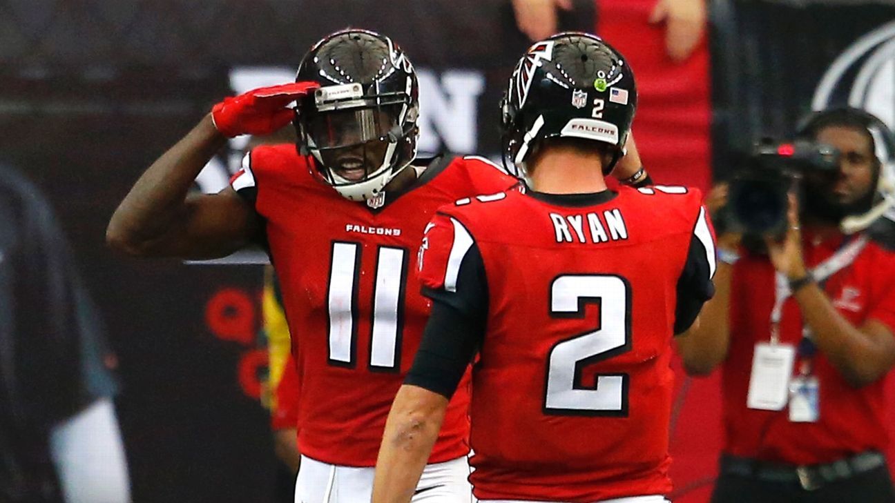 In-game Replay: Matt Ryan finds Mohamed Sanu for touchdown