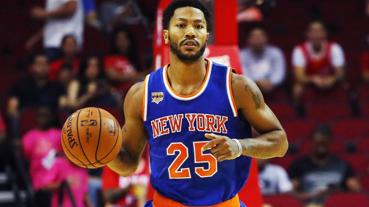 Derrick Rose 2016-17 New York Knicks Game Issued Road Jersey : r