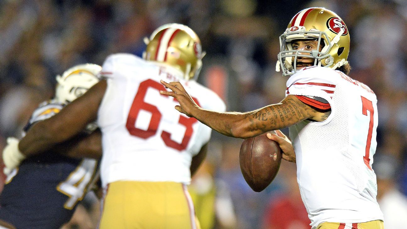 Colin Kaepernick, San Francisco 49ers agree to restructure deal - ESPN