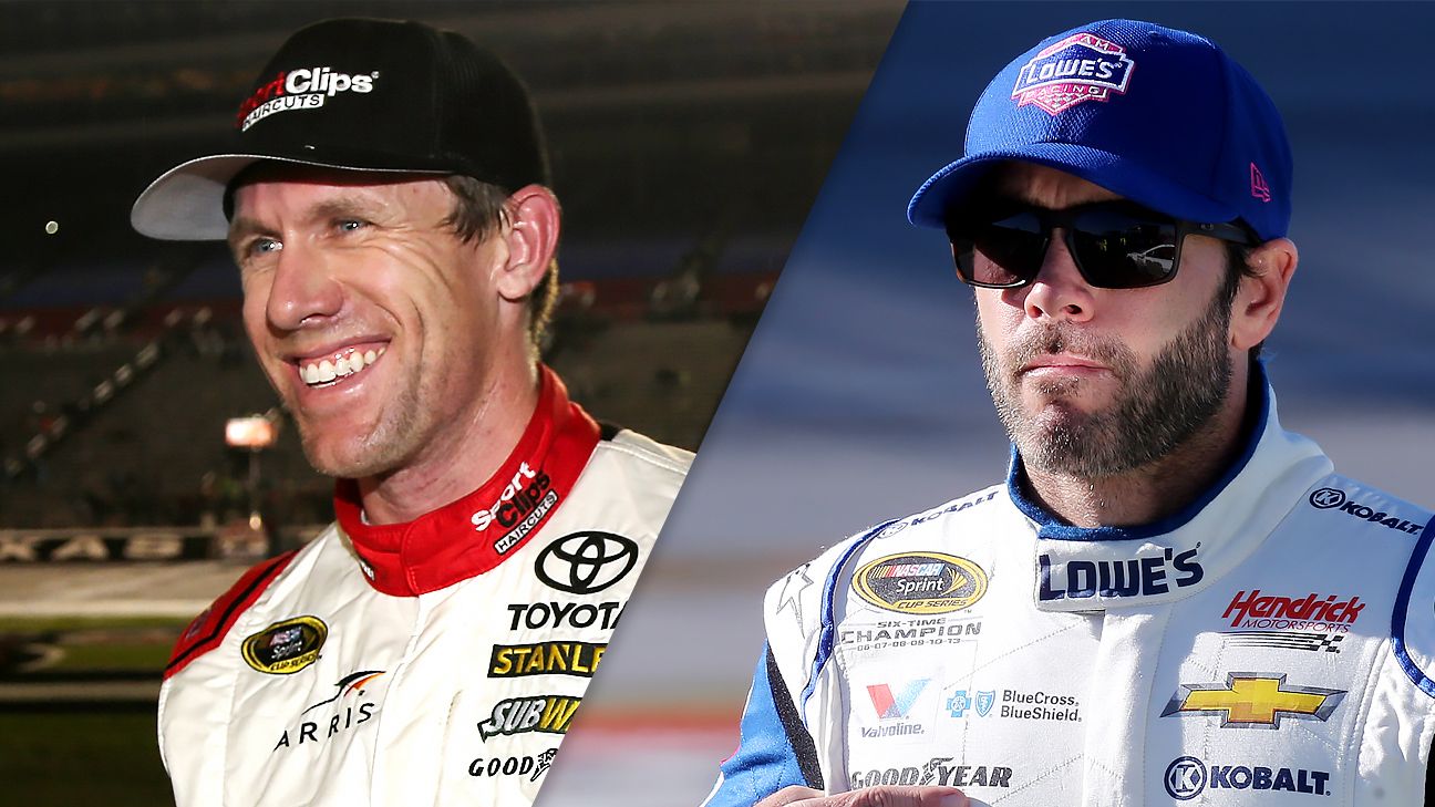 NASCAR - Carl Edwards and Jimmie Johnson still feeling pressure at ...