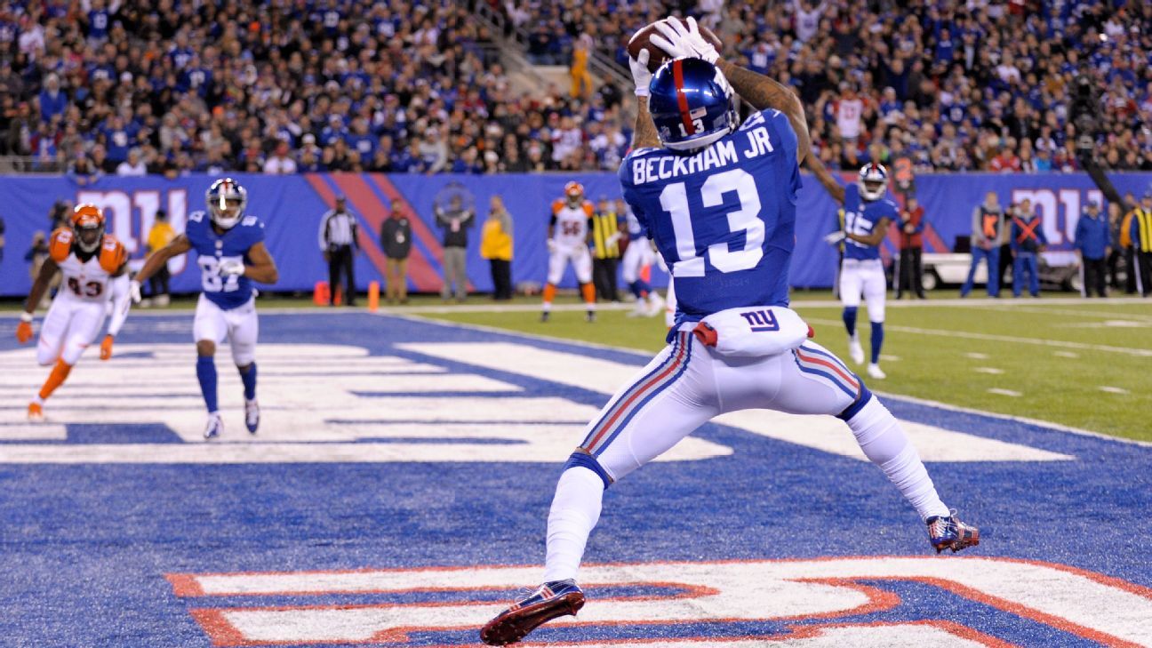 Odell Beckham Jr.'s 3 TD catches pace Giants - The Boston Globe