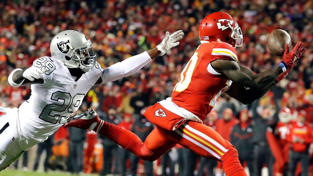 At Super Bowl media night, Tyreek Hill puts on the face that the Chiefs  want - Sports Illustrated