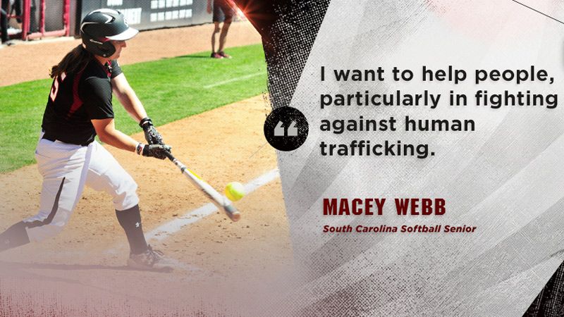 Up next for South Carolina's Macey Webb: law school