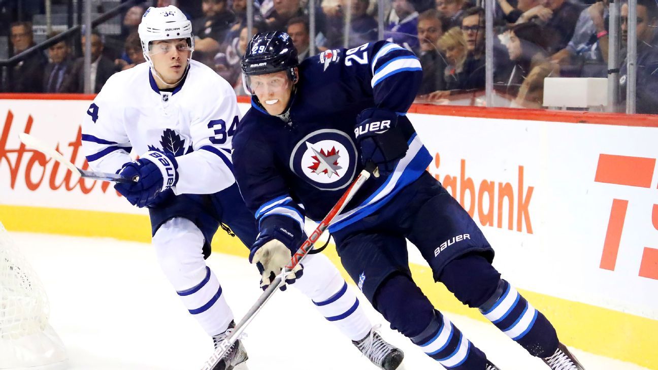NHL Winnipeg Jets' Patrik Laine, Toronto Maple Leafs' Auston Matthews lead weekly rankings of