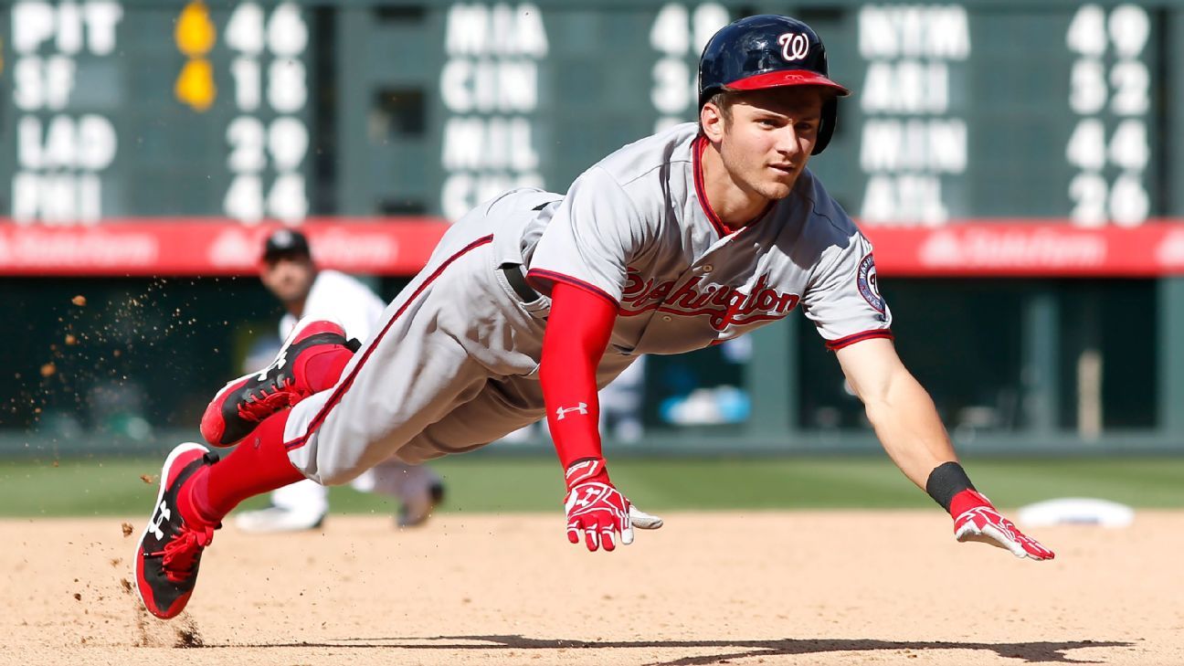 2017 Trea Turner Game Worn Washington Nationals Jersey - Photo, Lot #50452