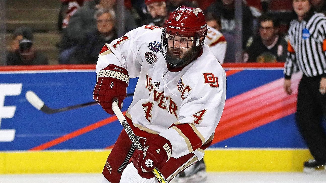 Will Butcher of Denver wins Hobey Baker Award as top player in college