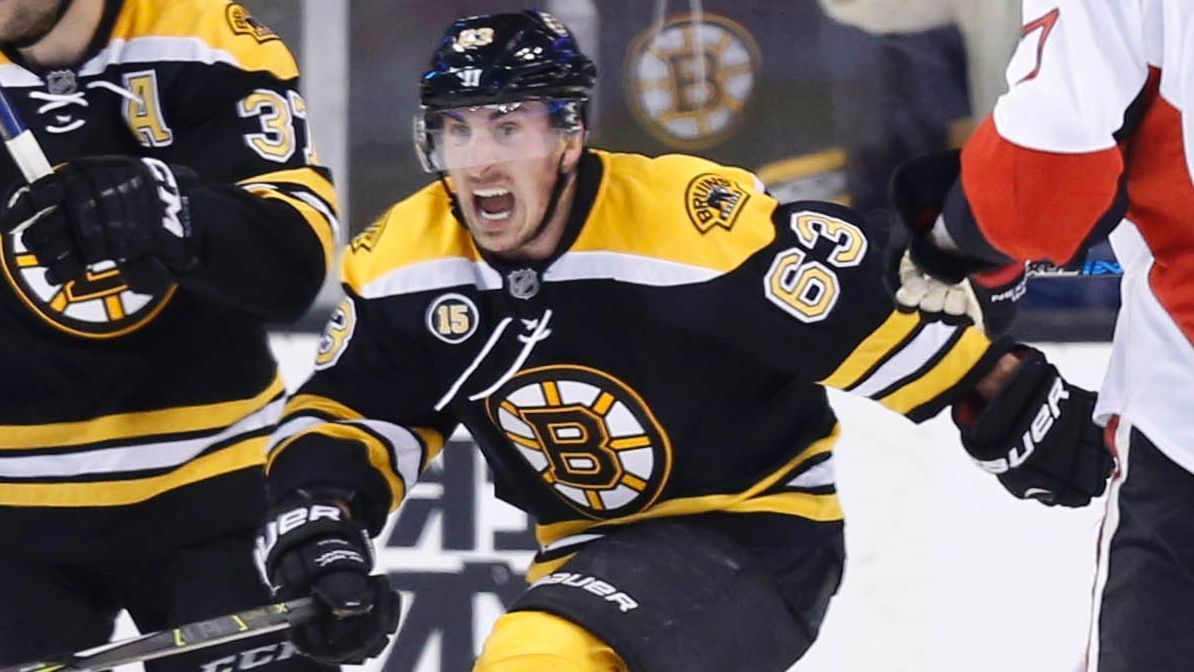 Boston Bruins' Brad Marchand out with upper-body injury against ...