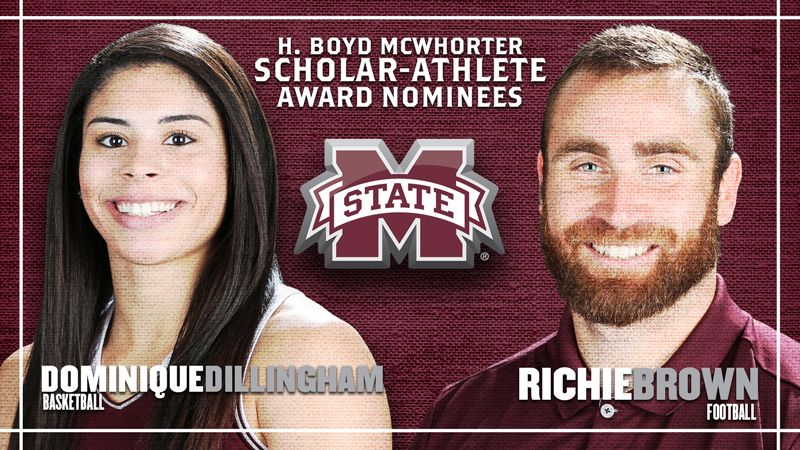 Dillingham, Brown Named SEC Boyd McWhorter Scholarship Nominees -  Mississippi State