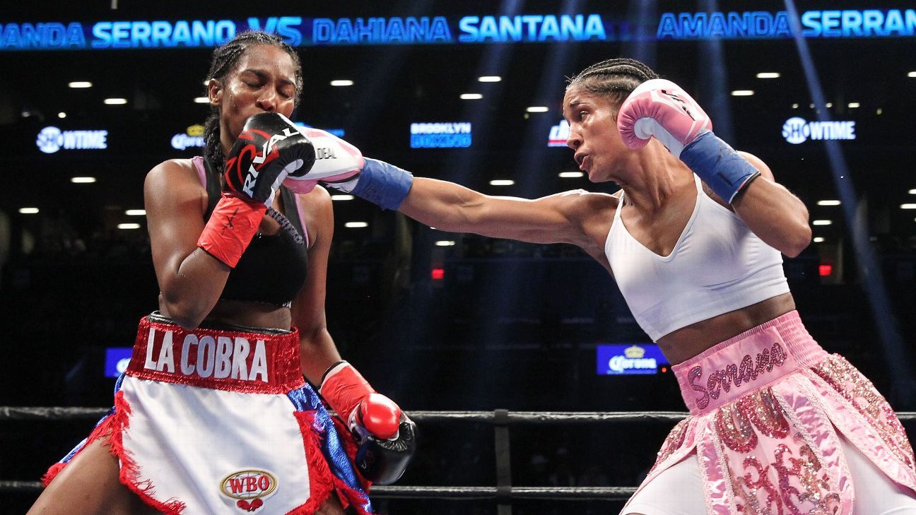 Amanda Serrano makes women's boxing history by winning world titles in