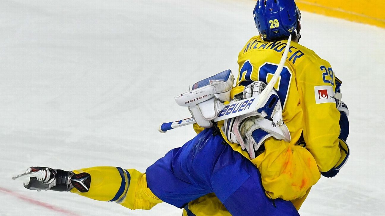 Sweden beats Canada in shootout for gold at ice hockey worlds ESPN