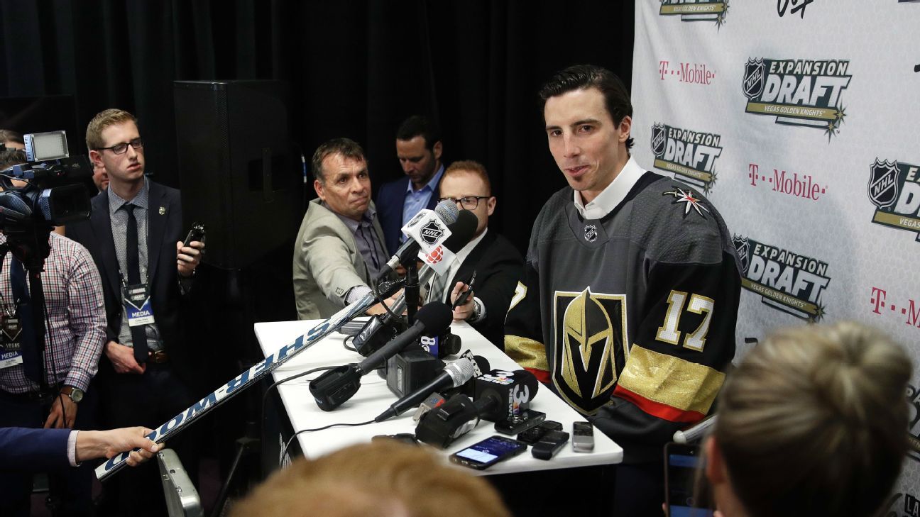 Golden Knights unveil team jerseys ahead of the expansion draft