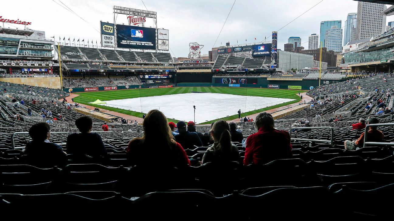 Minnesota Twins have teamrecord rain delay of 4 hours, 50 minutes