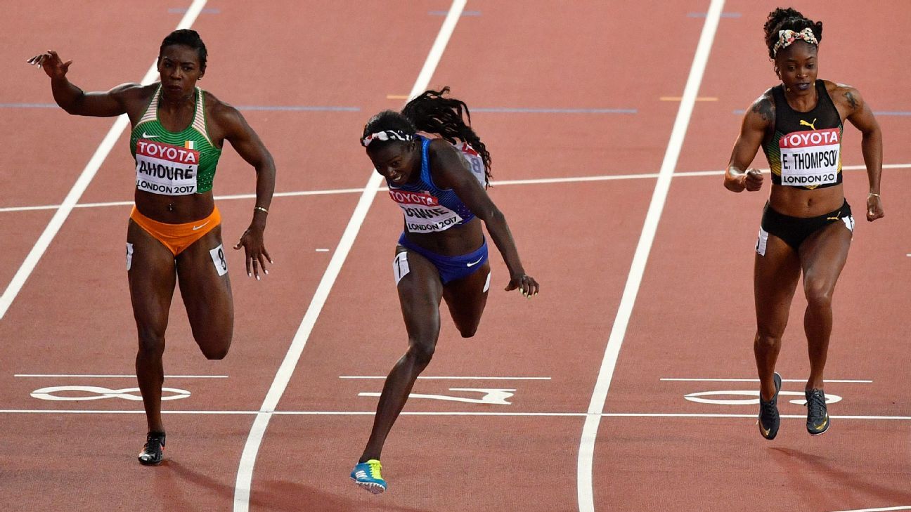 Track and field world championships results Sunday