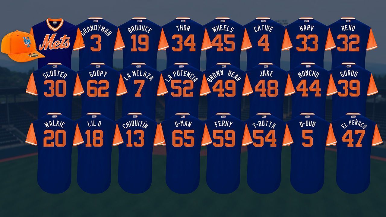 2019 MLB Players' Weekend nicknames