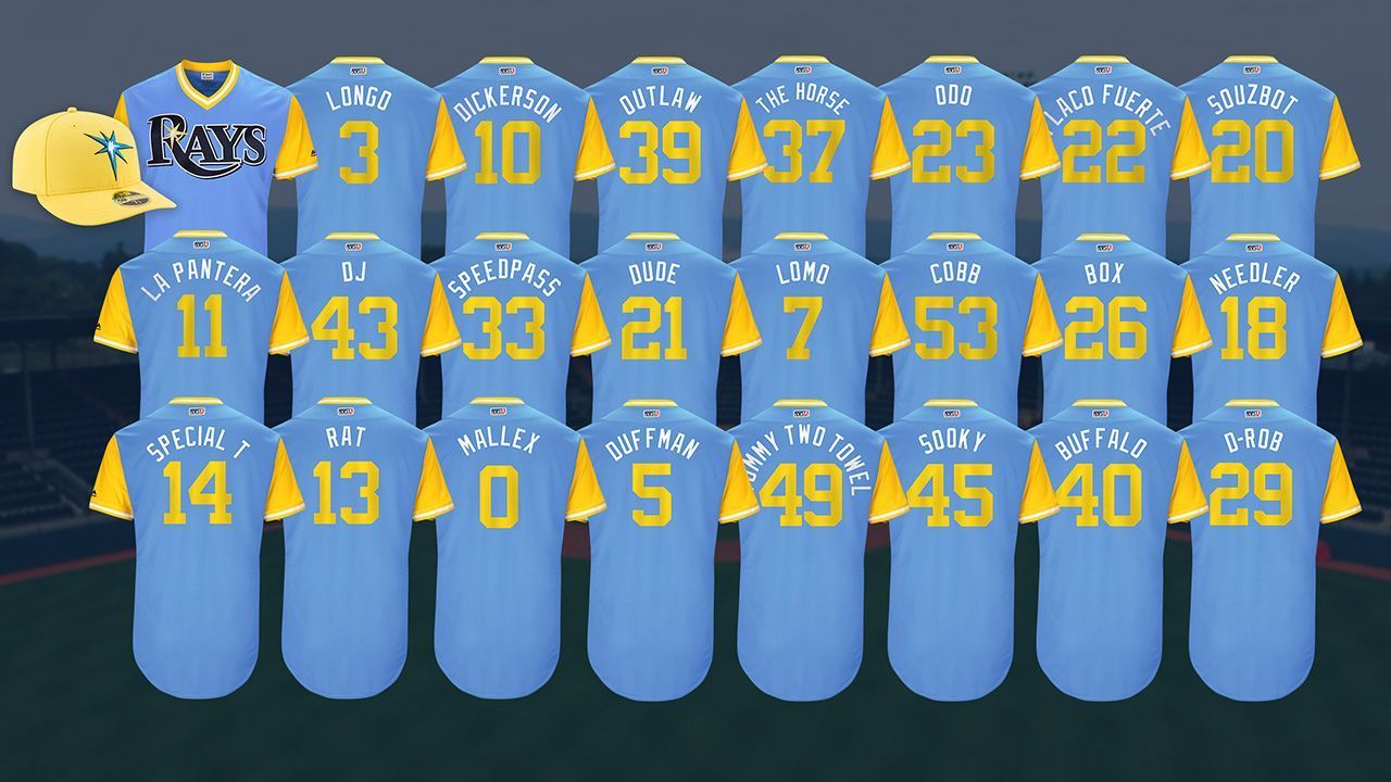 SportsNation -- Which is your favorite Tampa Bay Rays MLB Players Weekend  nickname? - ESPN