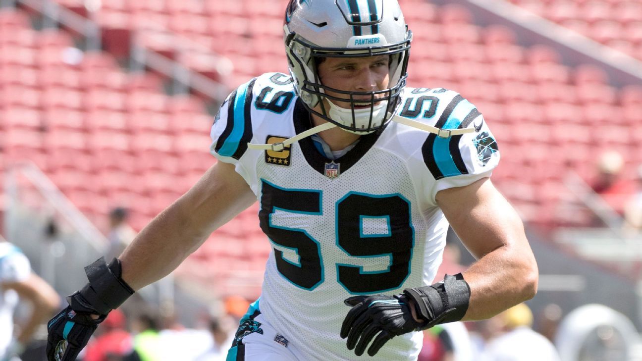 Luke Kuechly of Carolina Panthers out of concussion protocol, cleared to  practice - ESPN