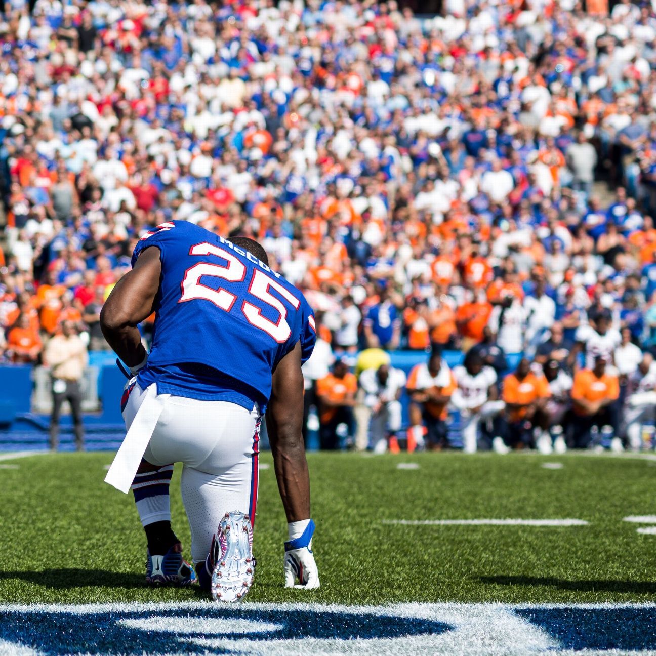 Bills' Jerry Hughes upset with Jim Kelly criticizing team protest