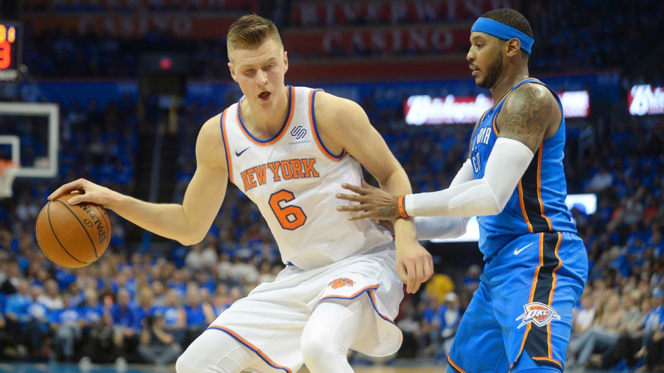 Carmelo Anthony wants to take Kristaps Porzingis under his wing to ease  'pressure' off Knicks rookie – New York Daily News