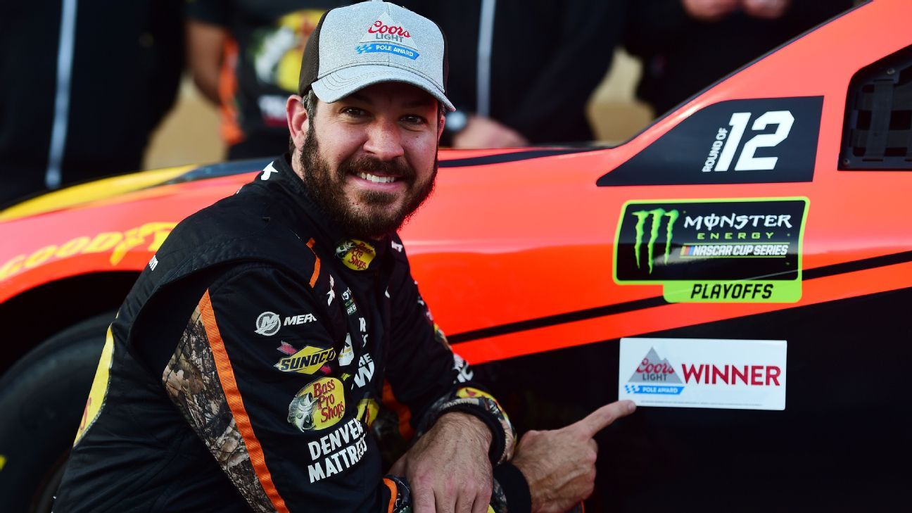 Martin Truex Jr. wins pole-and bonus-at Kansas Speedway