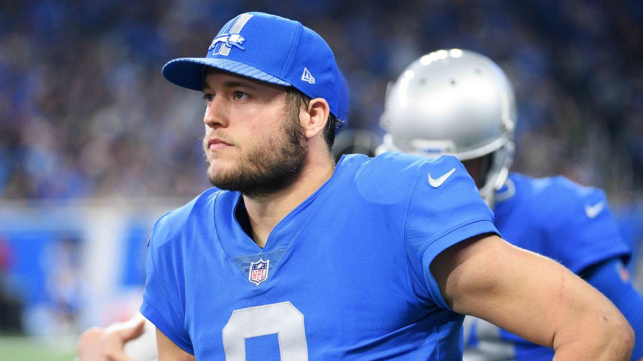 Detroit Lions Matt Stafford Jersey & Hat Combo