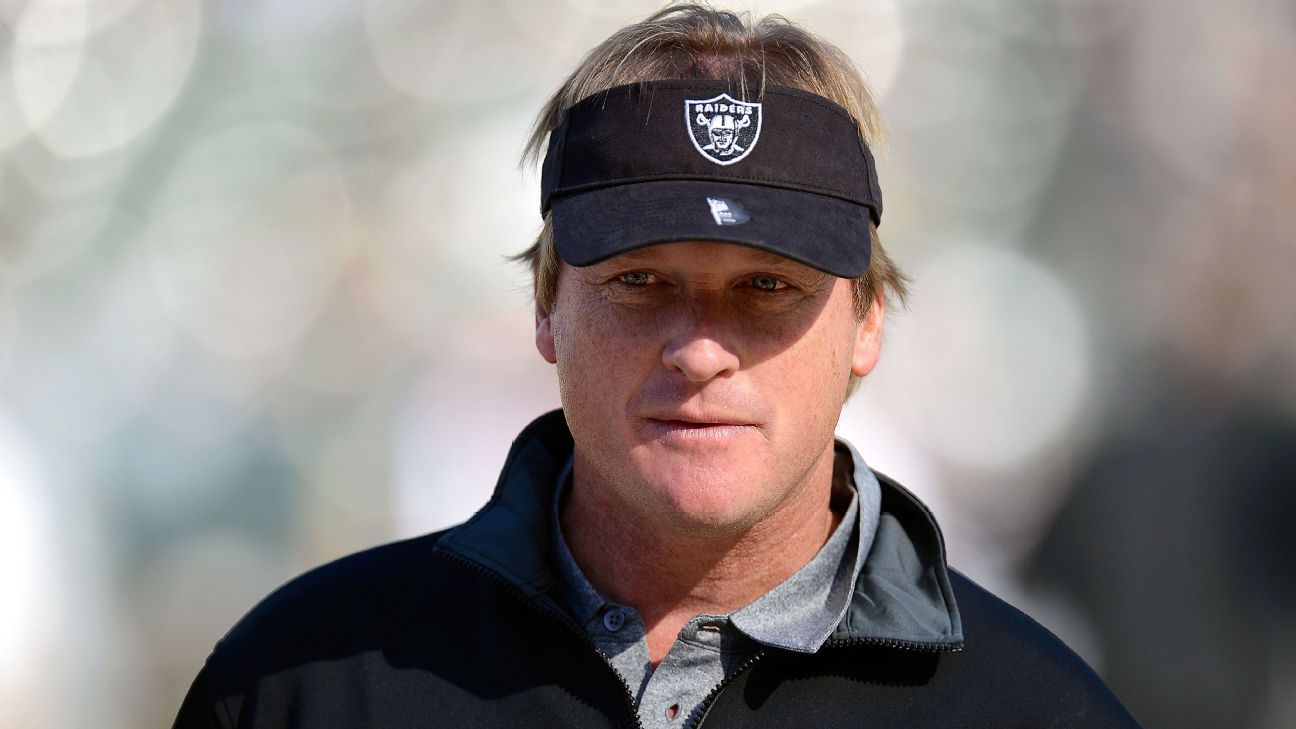 jon gruden past teams coached