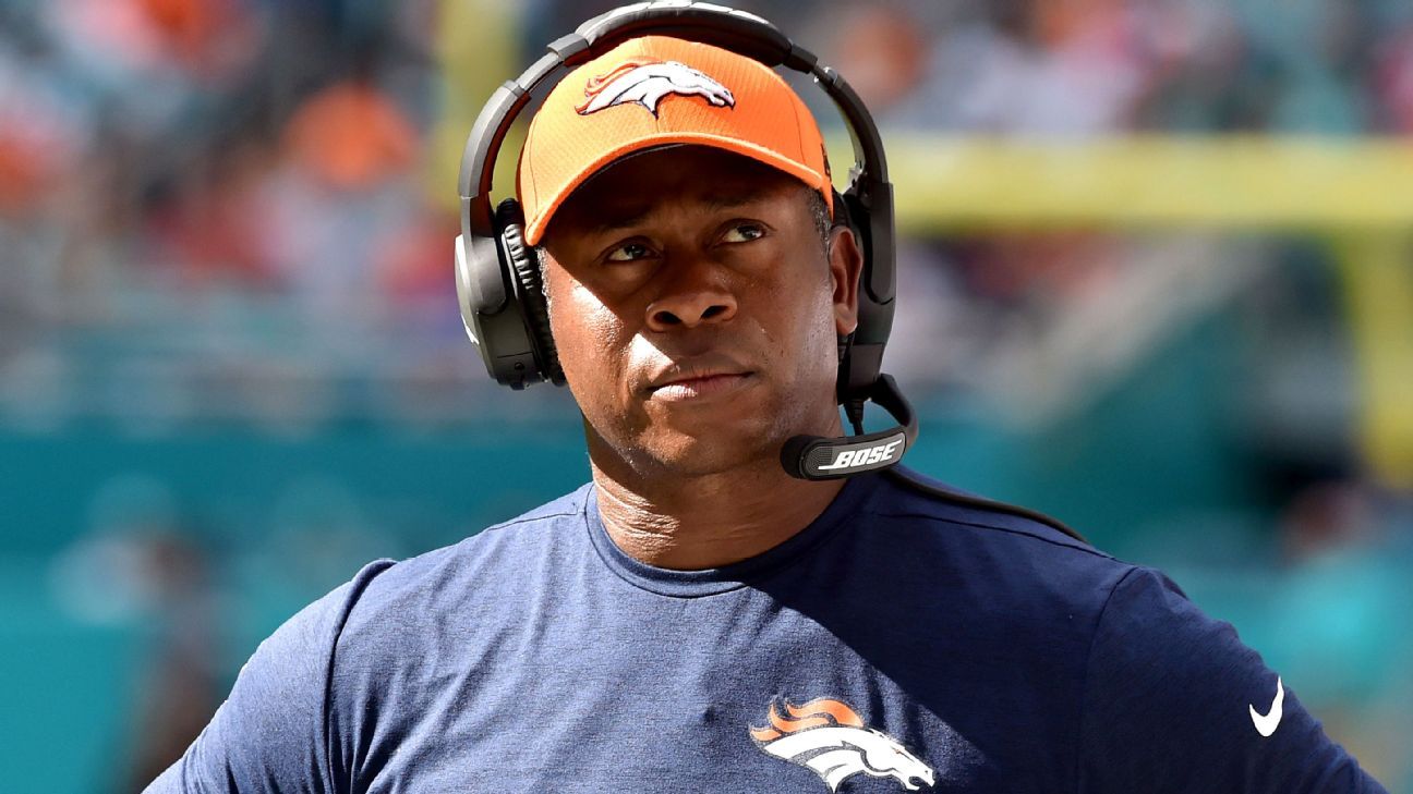 Carson, CA. 18th Nov, 2018. Denver Broncos head coach Vance Joseph