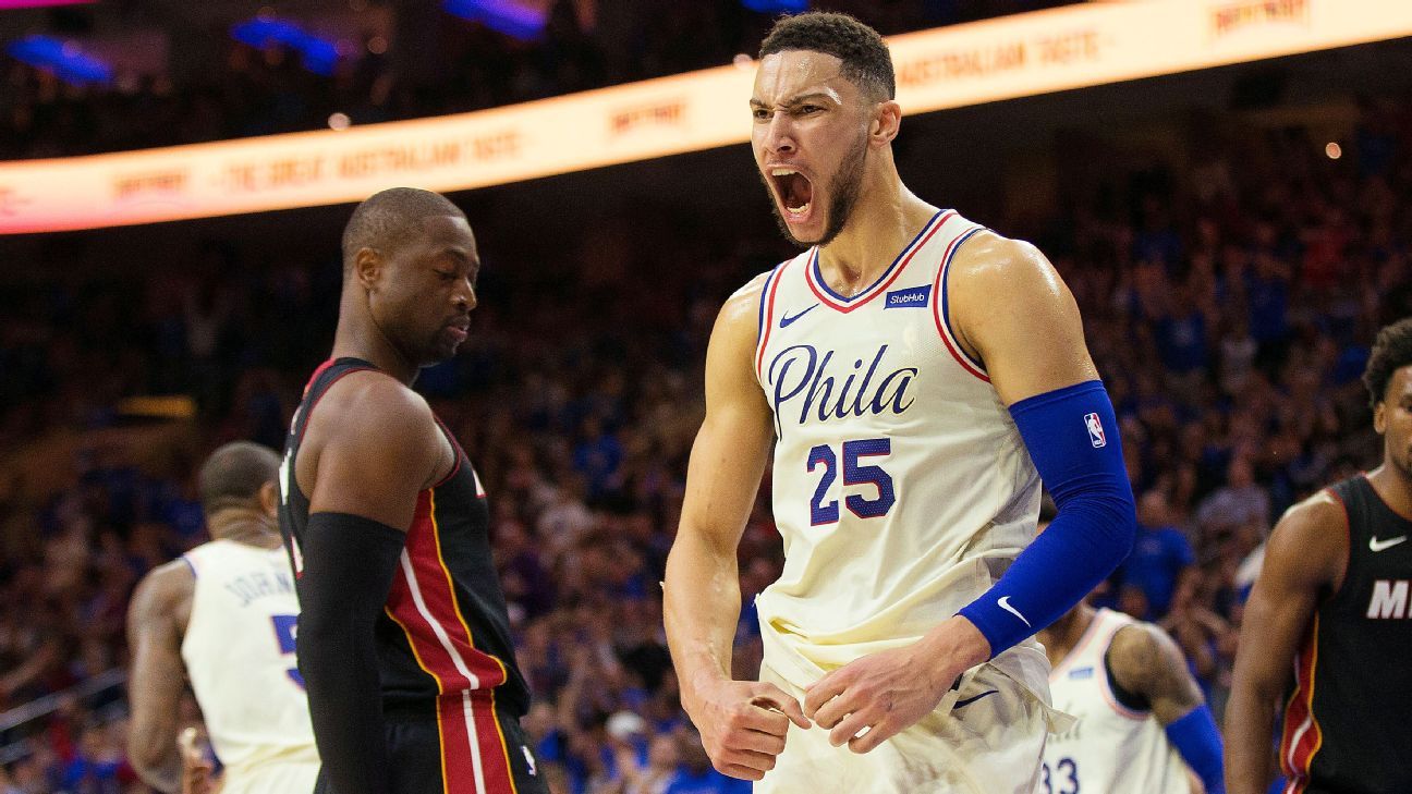 NBA Playoffs 76ers Heat Ben Simmons rookie mentality veteran