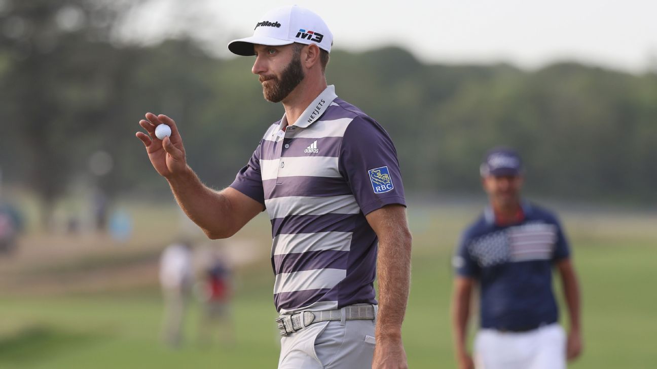 Dustin Johnson in 4way tie atop U.S. Open leaderboard despite 7over