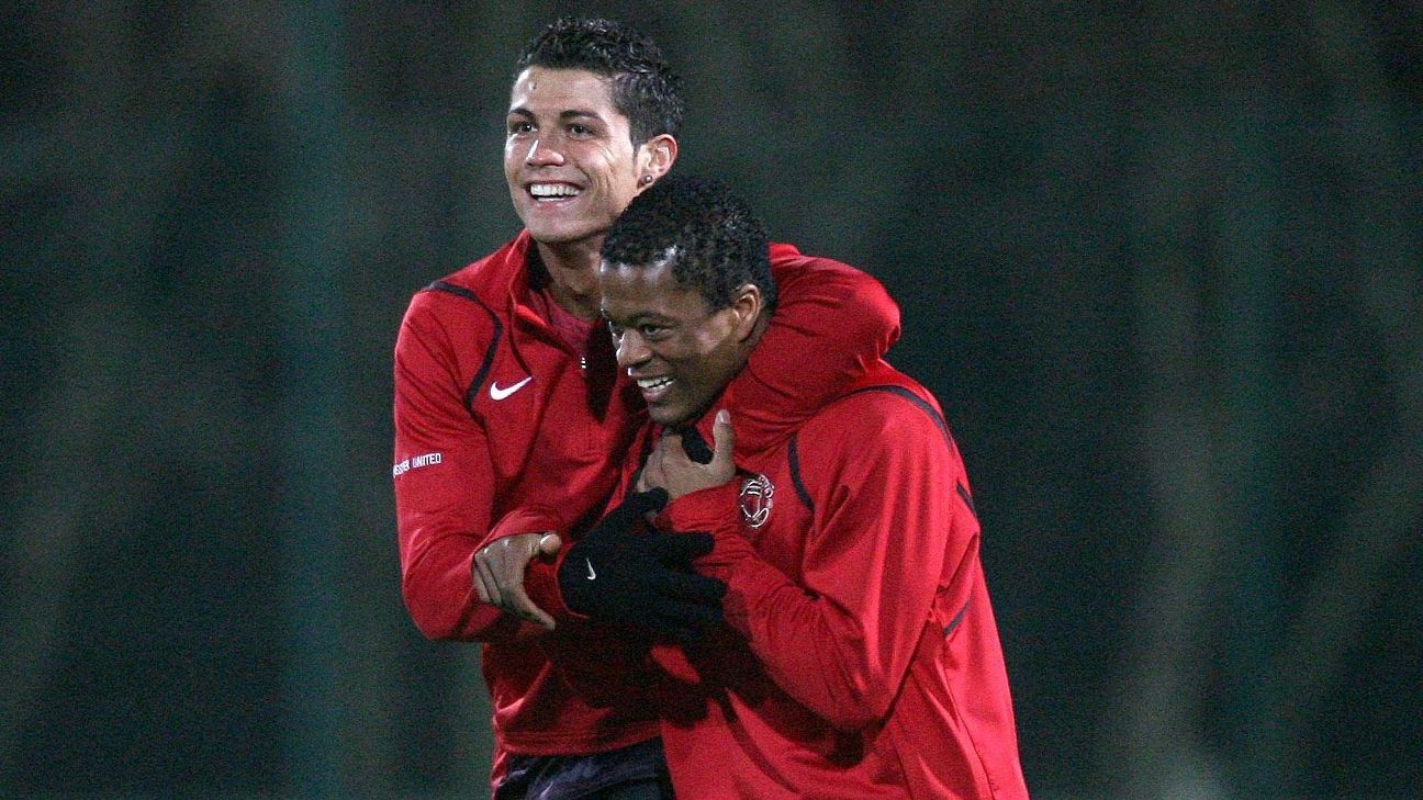 Image result for Evra and Ronaldo
