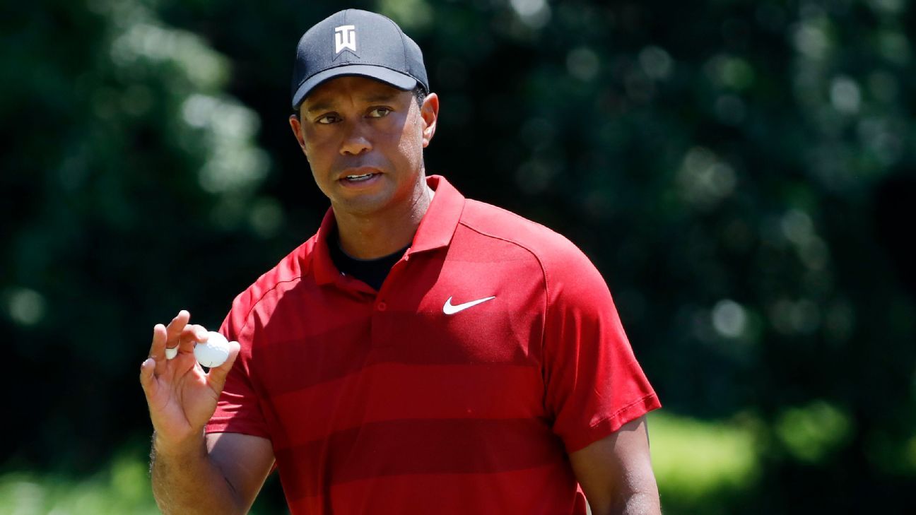 Tiger Woods finishes tied for fourth at Quicken Loans National