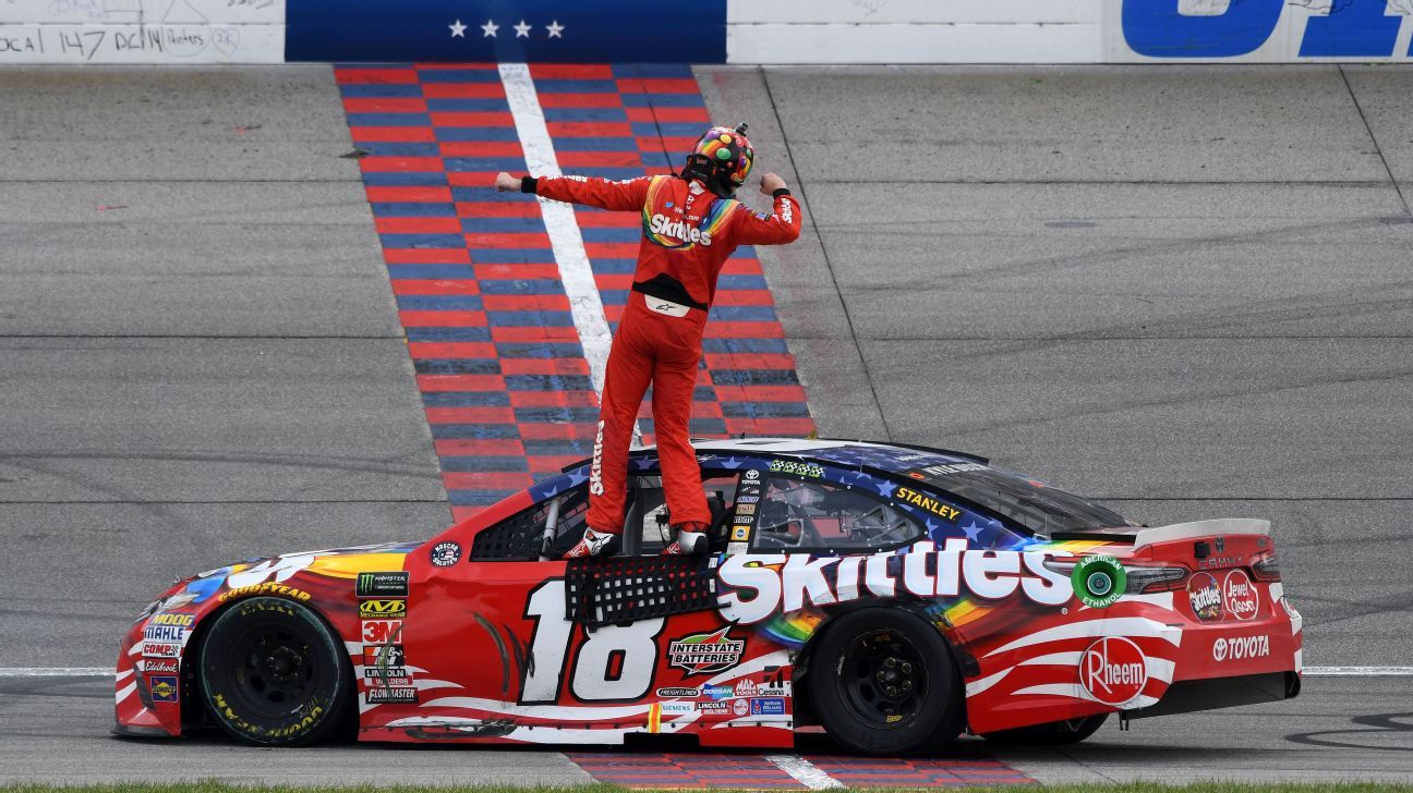 Kyle Busch wins NASCAR Cup Series race at Chicagoland ... - 1296 x 728 jpeg 188kB