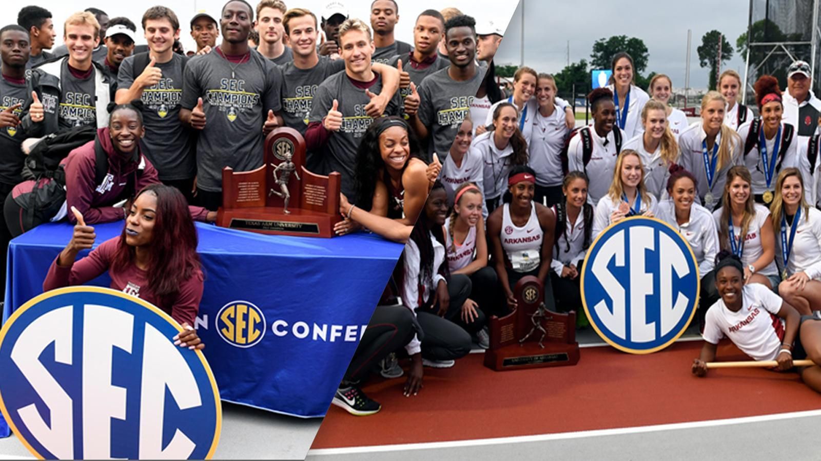 Aggie men, Arkansas women win SEC Outdoor Championships