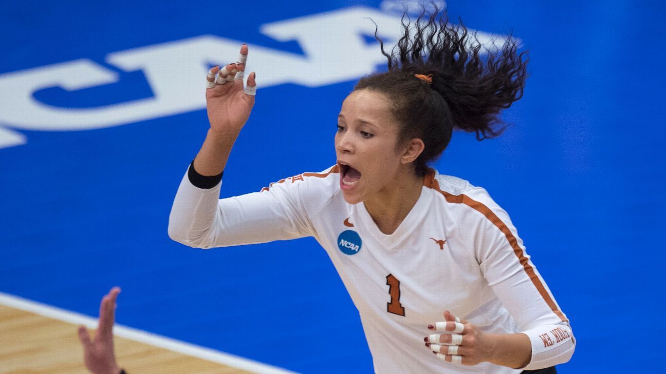 NCAA volleyball player of the year watch Texas Longhorns outside