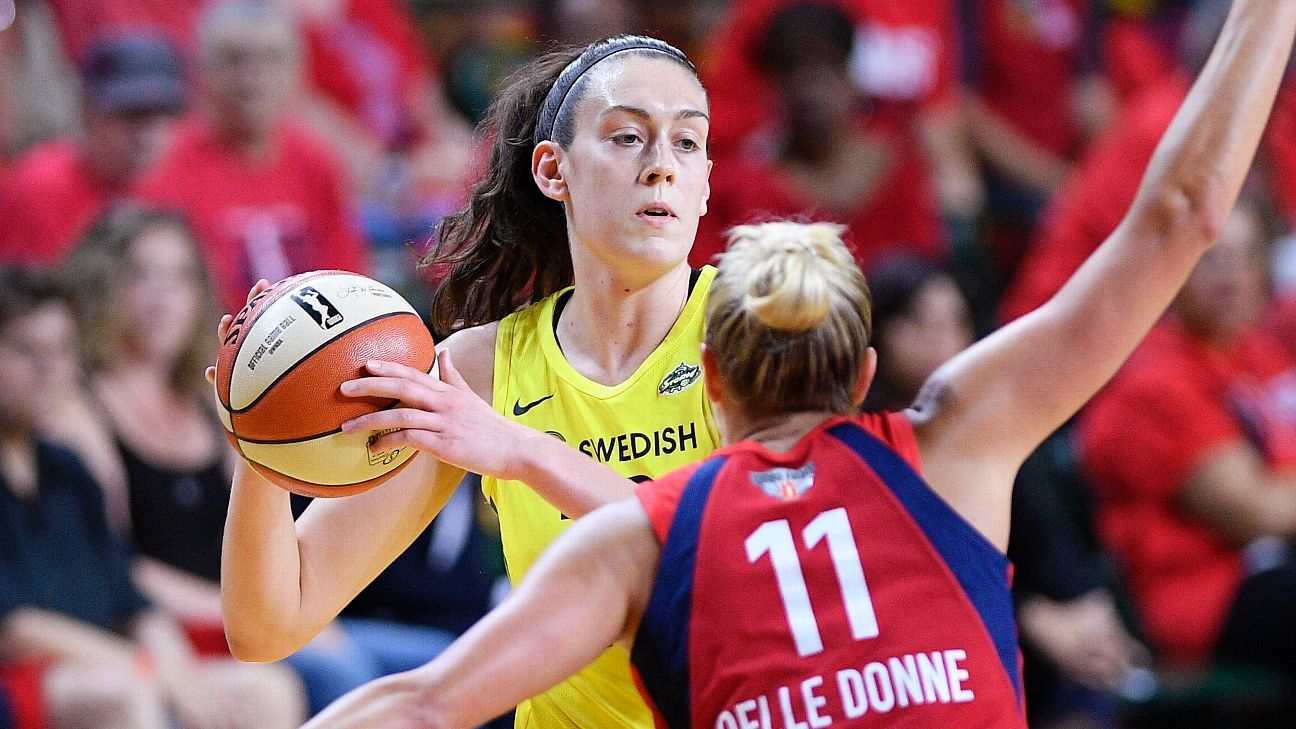 Breanna Stewart, Elena Delle Donne among AllWNBA firstteam selections