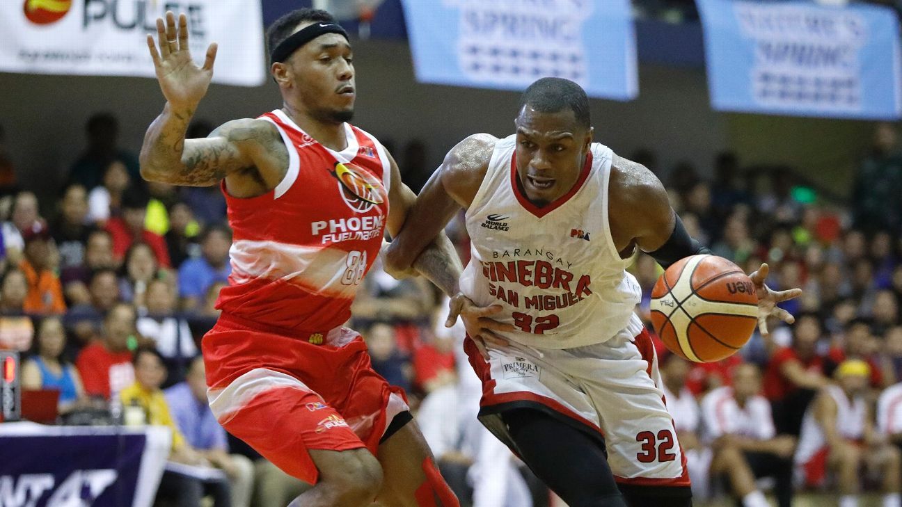 Brownlee scores 34 as Ginebra snaps Phoenix's win run ESPN