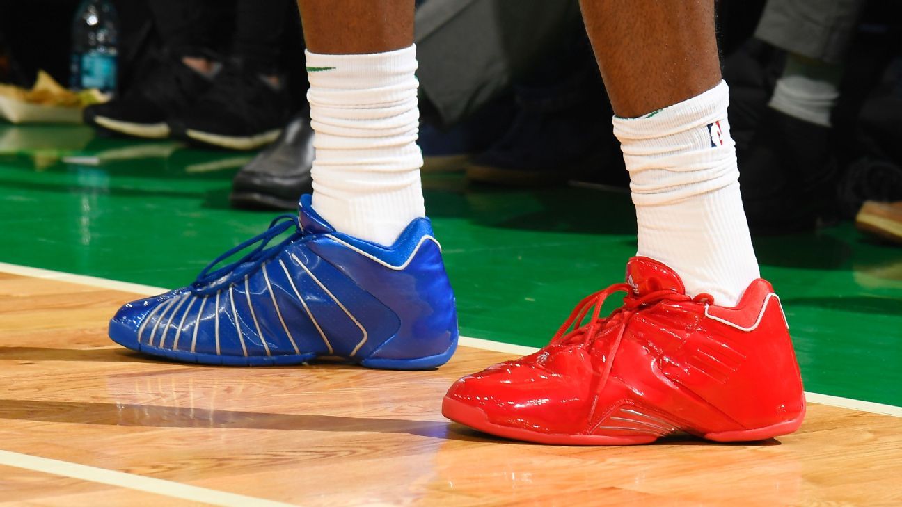 Celtics' Jaylen Brown wears special Tracy McGrady-inspired shoes for NBA  All-Star game 