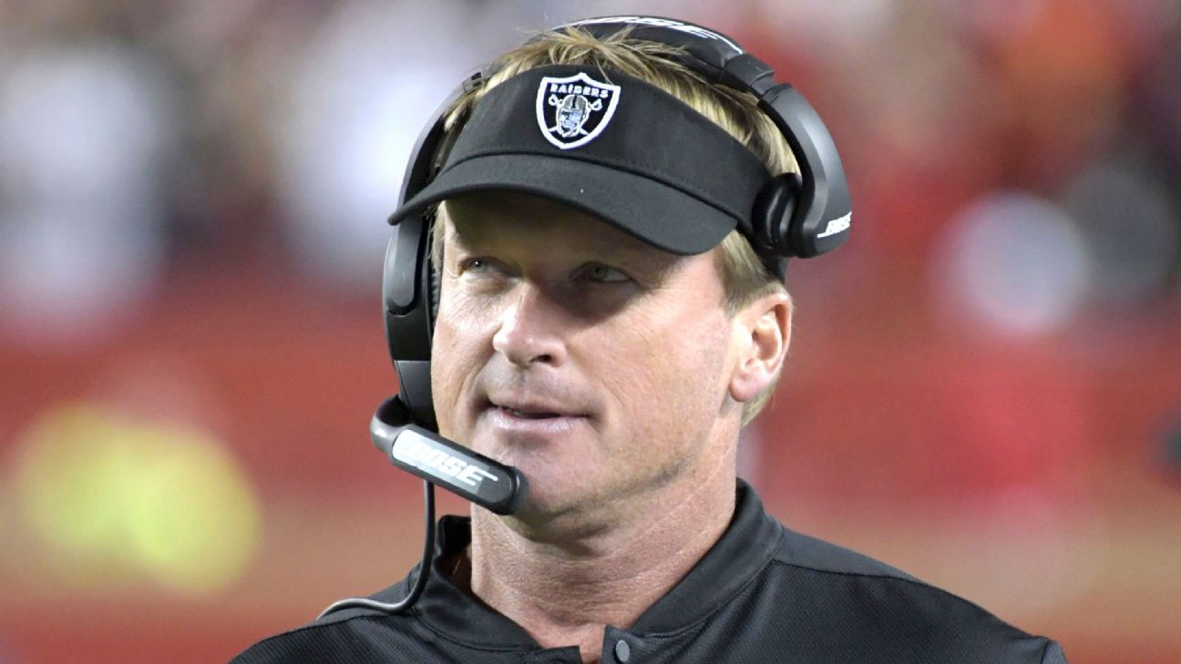 Jon Gruden used anti-gay, misogynistic language in emails over 7-year period