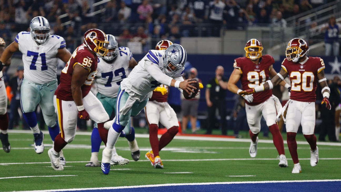 Watch: Dak Prescott keeps it for first rushing TD of 2018