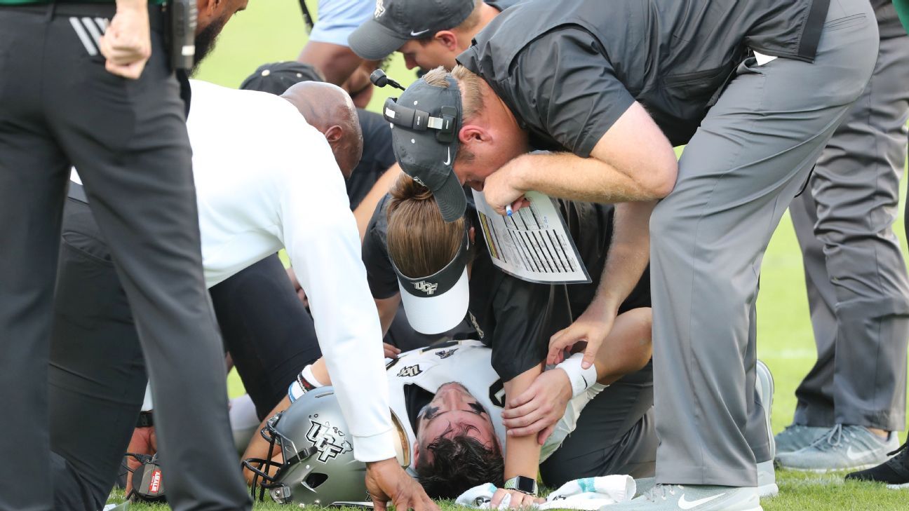 McKenzie Milton, UCF Knights QB, suffers leg injury ESPN