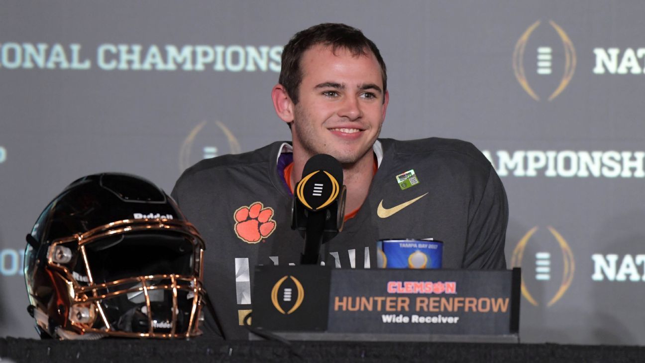 Hunter Renfrow is a timeless legend at Clemson ESPN