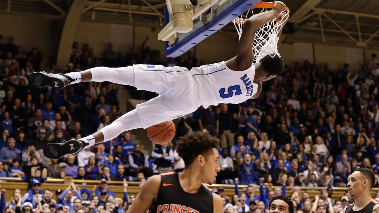 RJ Barrett  Duke basketball, National basketball association