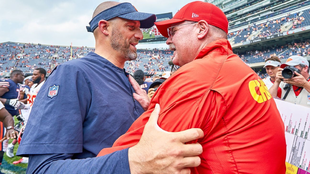 Chiefs' Andy Reid calms concerns on offense with Matt Nagy