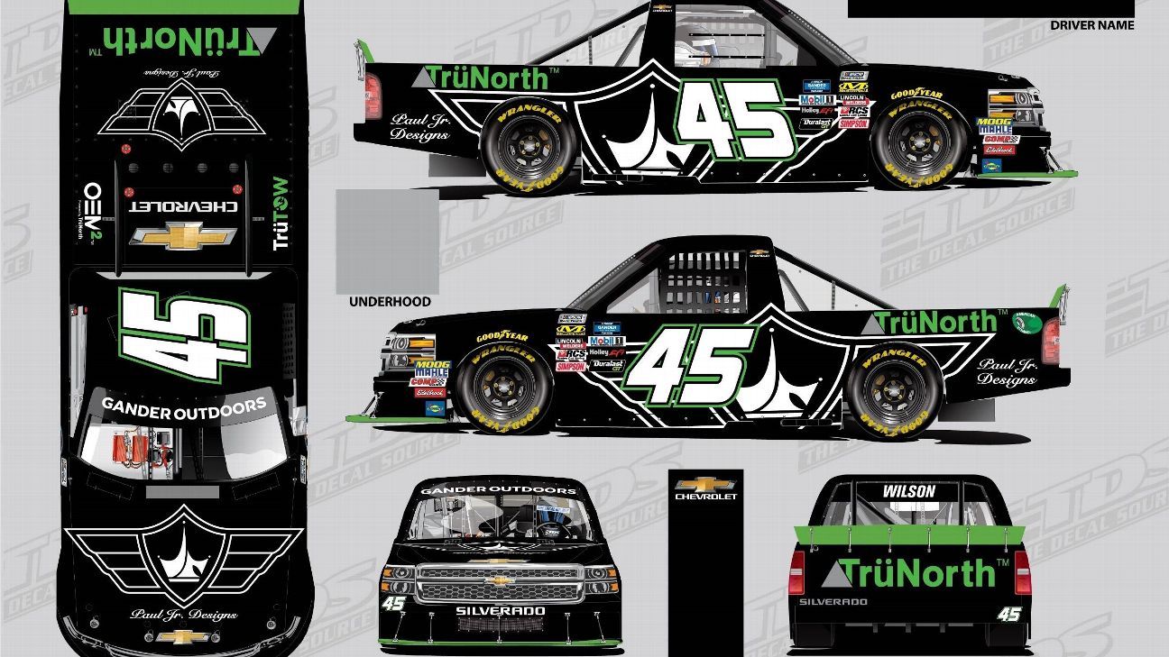 2019 Nascar Gander Outdoors Truck Series Paint Schemes Team 45