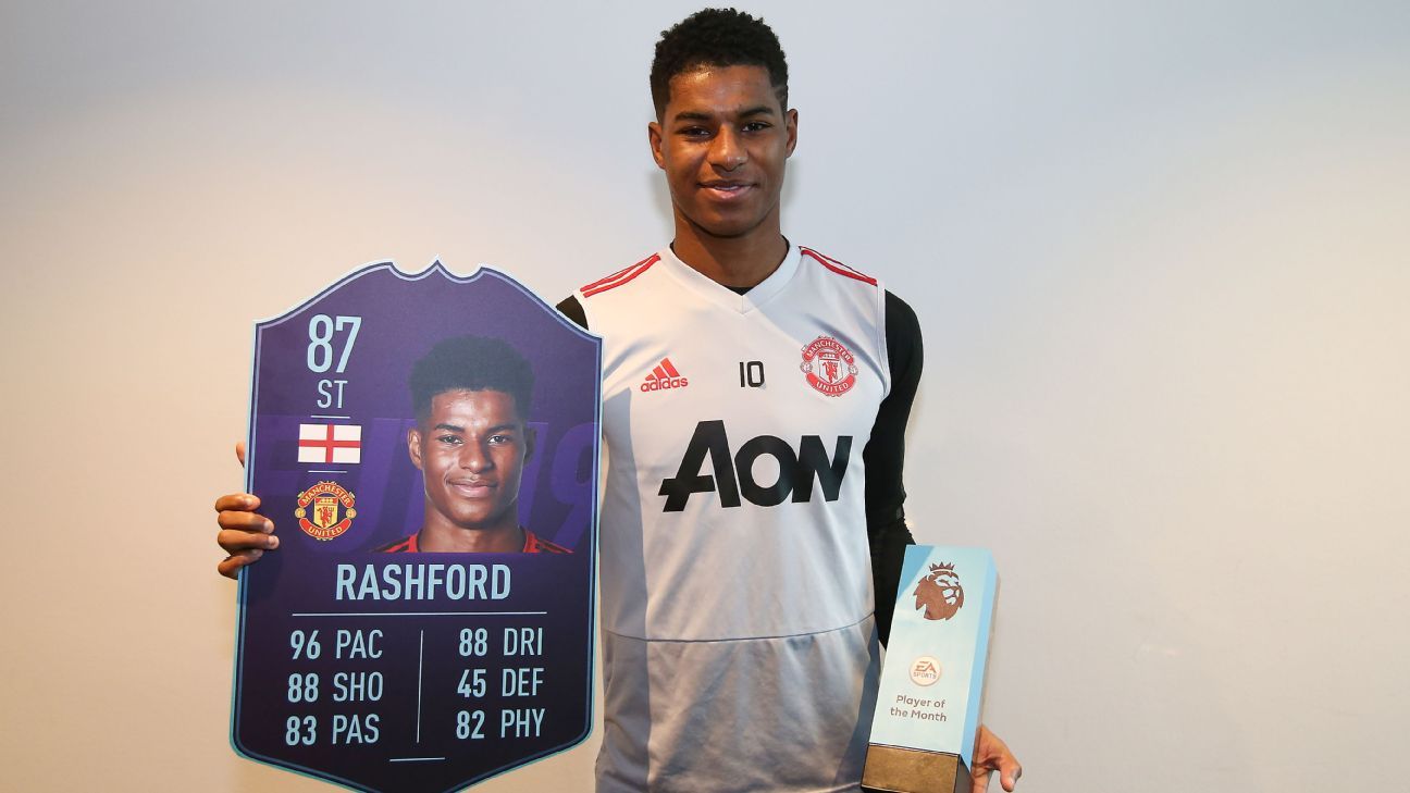 Marcus Rashford, mejor jugador del mes en la Premier ESPN