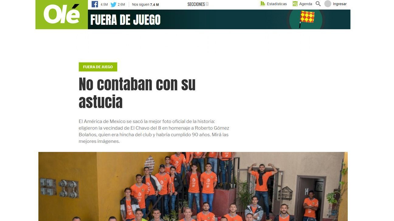 En Argentina catalogan la foto oficial del América como la ´mejor de la historia´