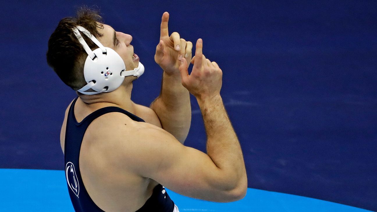 Penn State wins 4th straight team wrestling title ESPN