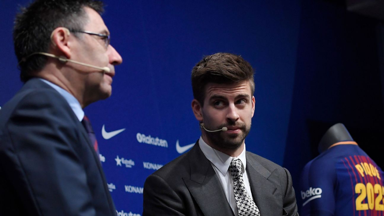 Piqué distributes candles … Bartomeu, Messi, Cristiano, Neymar, his future